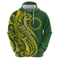 Kia Orana Cook Islands Hoodie Plumeria Tropical Waves - Polynesian Pride