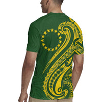 Kia Orana Cook Islands Rugby Jersey Plumeria Tropical Waves - Polynesian Pride