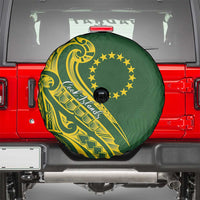 Kia Orana Cook Islands Spare Tire Cover Plumeria Tropical Waves - Polynesian Pride