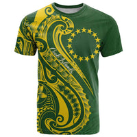 Kia Orana Cook Islands T Shirt Plumeria Tropical Waves - Polynesian Pride