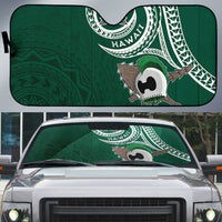 Hawaii Rainbow Warriors Alumni Auto Sun Shade Ti Maile Lei - Glory For The Warriors