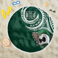 Hawaii Rainbow Warriors Alumni Beach Blanket Ti Maile Lei - Glory For The Warriors