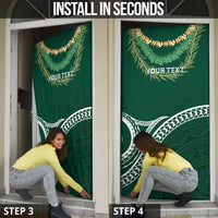 Hawaii Rainbow Warriors Alumni Personalized Door Cover Ti Maile Lei - Glory For The Warriors