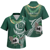 Hawaii Rainbow Warriors Alumni Personalized Family Matching Mermaid Dress and Hawaiian Shirt Ti Maile Lei - Glory For The Warriors