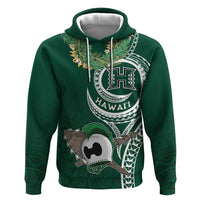 Hawaii Rainbow Warriors Alumni Personalized Hoodie Ti Maile Lei - Glory For The Warriors