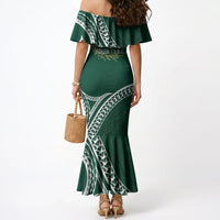 Hawaii Rainbow Warriors Alumni Personalized Mermaid Dress Ti Maile Lei - Glory For The Warriors