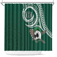 Hawaii Rainbow Warriors Alumni Shower Curtain Ti Maile Lei - Glory For The Warriors