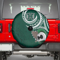 Hawaii Rainbow Warriors Alumni Spare Tire Cover Ti Maile Lei - Glory For The Warriors
