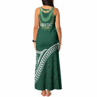 Hawaii Rainbow Warriors Alumni Personalized Tank Maxi Dress Ti Maile Lei - Glory For The Warriors
