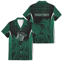Hawaii Rainbow Warriors La'au Pama Personalized Family Matching Long Sleeve Bodycon Dress and Hawaiian Shirt