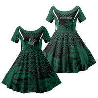 Hawaii Rainbow Warriors La'au Pama Personalized Family Matching Short Sleeve Bodycon Dress and Hawaiian Shirt