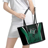 Hawaii Rainbow Warriors La'au Pama Leather Tote Bag