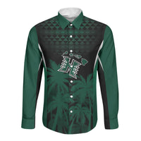 Hawaii Rainbow Warriors La'au Pama Personalized Long Sleeve Button Shirt