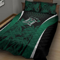 Hawaii Rainbow Warriors La'au Pama Quilt Bed Set