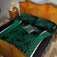 Hawaii Rainbow Warriors La'au Pama Quilt Bed Set