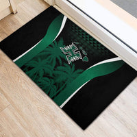 Hawaii Rainbow Warriors La'au Pama Rubber Doormat