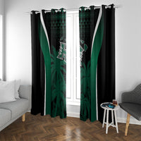 Hawaii Rainbow Warriors La'au Pama Window Curtain