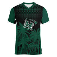 Hawaii Rainbow Warriors La'au Pama Personalized Women V-Neck T-Shirt