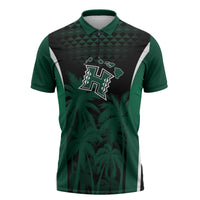 Hawaii Rainbow Warriors La'au Pama Personalized Zipper Polo Shirt