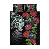 Meri Kirihimete New Zealand Quilt Bed Set Tui on Pohutukawa