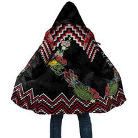 New Zealand Christmas Taniko Poutama Cloak Flora Map with Birds - Polynesian Pride