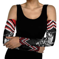 New Zealand Christmas Taniko Poutama Arm Sleeves Mountainscape Maori Fern - Polynesian Pride