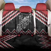New Zealand Christmas Taniko Poutama Back Car Seat Cover Mountainscape Maori Fern - Polynesian Pride