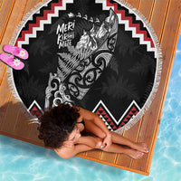 New Zealand Christmas Taniko Poutama Beach Blanket Mountainscape Maori Fern - Polynesian Pride