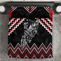 New Zealand Christmas Taniko Poutama Bedding Set Mountainscape Maori Fern - Polynesian Pride