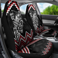 New Zealand Christmas Taniko Poutama Car Seat Cover Mountainscape Maori Fern - Polynesian Pride