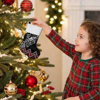 New Zealand Christmas Taniko Poutama Christmas Stocking Mountainscape Maori Fern - Polynesian Pride