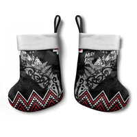 New Zealand Christmas Taniko Poutama Christmas Stocking Mountainscape Maori Fern - Polynesian Pride