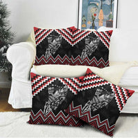 New Zealand Christmas Taniko Poutama Pillow Cover Mountainscape Maori Fern - Polynesian Pride