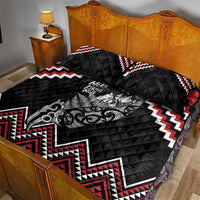 New Zealand Christmas Taniko Poutama Quilt Bed Set Mountainscape Maori Fern - Polynesian Pride
