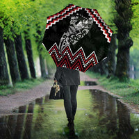 New Zealand Christmas Taniko Poutama Umbrella Mountainscape Maori Fern - Polynesian Pride