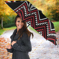 New Zealand Christmas Taniko Poutama Umbrella Mountainscape Maori Fern - Polynesian Pride