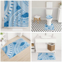 Bula Fiji Classic Masi Tapa Bathroom Set Turquoise - Polynesian Pride