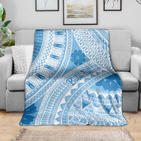 Bula Fiji Classic Masi Tapa Blanket Turquoise - Polynesian Pride