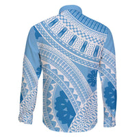 Bula Fiji Classic Masi Tapa Family Matching Long Sleeve Bodycon Dress and Hawaiian Shirt Turquoise - Polynesian Pride