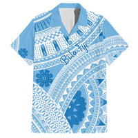 Bula Fiji Classic Masi Tapa Hawaiian Shirt Turquoise - Polynesian Pride