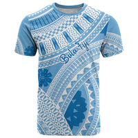Bula Fiji Classic Masi Tapa T Shirt Turquoise - Polynesian Pride