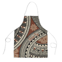 Bula Fiji Classic Masi Tapa Apron Vintage Brown - Polynesian Pride