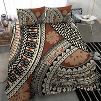 Bula Fiji Classic Masi Tapa Bedding Set Vintage Brown LT7 - Polynesian Pride