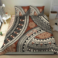 Bula Fiji Classic Masi Tapa Bedding Set Vintage Brown LT7 - Polynesian Pride