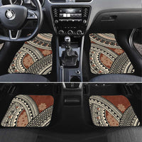 Bula Fiji Classic Masi Tapa Car Mats Vintage Brown - Polynesian Pride