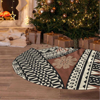 Bula Fiji Classic Masi Tapa Tree Skirt Vintage Brown - Polynesian Pride