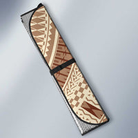 Bula Fiji Classic Masi Tapa Auto Sun Shade Vintage Beige - Polynesian Pride