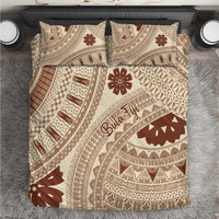 Bula Fiji Classic Masi Tapa Bedding Set Vintage Beige LT7 Beige - Polynesian Pride