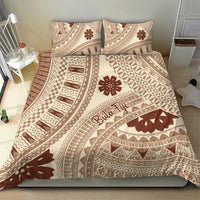 Bula Fiji Classic Masi Tapa Bedding Set Vintage Beige LT7 - Polynesian Pride