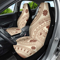 Bula Fiji Classic Masi Tapa Car Seat Cover Vintage Beige - Polynesian Pride